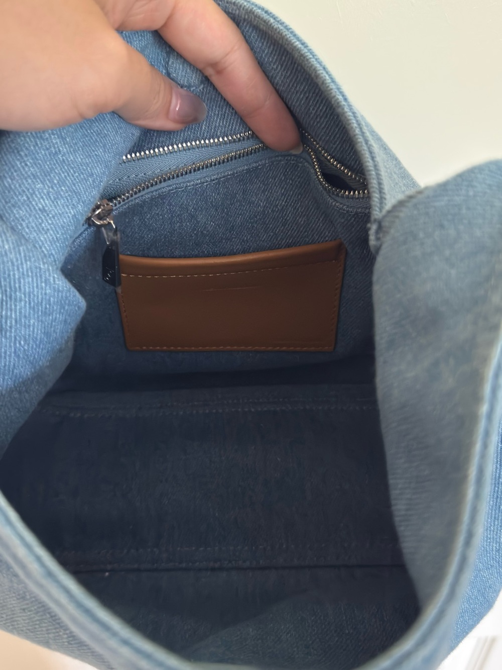 Reformation Small Victoria Bag in Denim - Picture 5 of 8